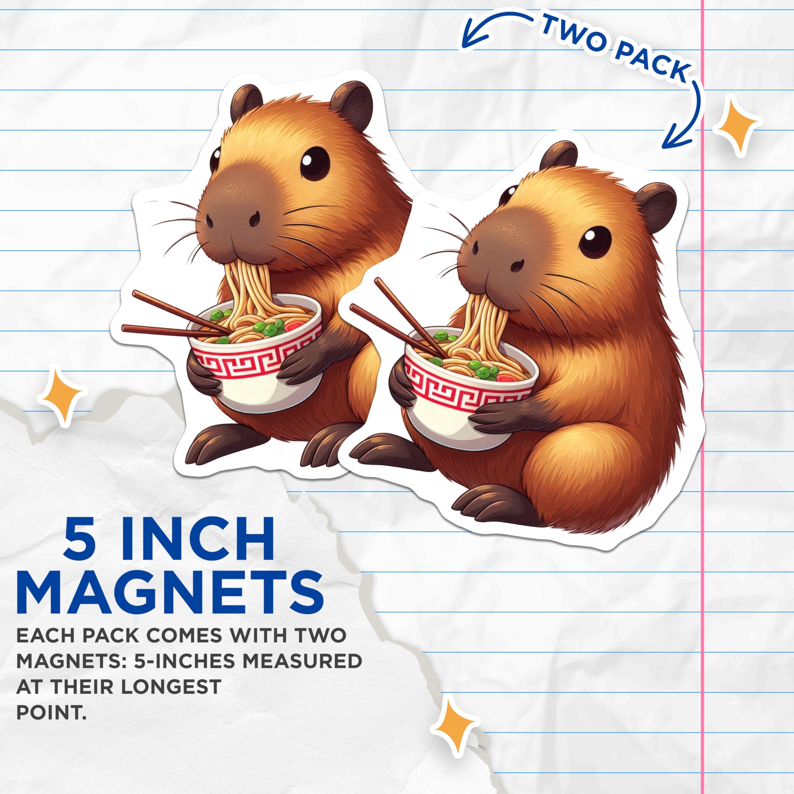 (2 Pack) Animal Lovers Magnet - Fun Kitchen Decor - 5" On Longest Side - Sticks to Smooth Flat Surfaces - Made in USA - MAG9910