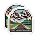 (2 Pack) Duluth Georgia Magnets - Metro Atlanta - Travel Souvenir - 5" On Longest Side - Premium Magnet - for Cars, Refrigerators, Toolboxes, Lockers - Made in USA - MAG18113