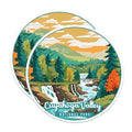 (2 Pack) Cuyahoga Valley National Park Bumper Magnet - US National Park - Choose from 63 Parks - 5" On Longest Side - Decal for Car Bumper, Laptop, Water Bottle, Wall, and Window - MAG1608