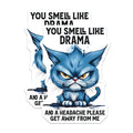 (2 Pack) Grumpy Cat Magnets - Funny Drama Queen Humor - Sarcastic Fridge Magnets - Introvert Office Decor - 5 Inches On Longest Side - Thick Durable Magnet - Made in USA - MAG37415