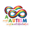 (2 Pack) Autism Awareness Magnets - Accept Understand Love Magnets - Rainbow Infinity Symbol Magnets - 5" On Longest Side - for Cars, Refrigerators, Toolboxes, Lockers - Made in USA BMCS3208