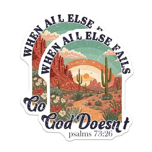 (2 Pack) Inspirational Bible Verse Magnet - Faith-Based Home Decor - 5" On Longest Side - Sticks to Smooth Flat Surfaces - Made in USA - MAG10081
