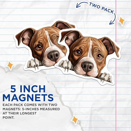 (2 Pack) 5" On Longest Side Magnet - Sticks to Smooth Flat Surfaces - Made in USA - MAG9827