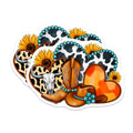 (2 Pack) Western Cowgirl Magnets - Rodeo Farmhouse Decor - Boho Kitchen Fridge Accessories - 5 Inches On Longest Side - Thick Durable Magnet - Made in USA - MAG29268
