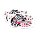 (2 Pack) Cowgirl Up Stickers - Western Theme Stickers - Pink Leopard Print Stickers - 5" On Longest Side - Sticks to Any Smooth Flat Surface - Made in USA - BMCS3148