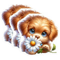 (3 Pack) Cute Puppy Decals - Adorable Dog Stickers - Laptop Decals - 3 Inches On Longest Side - Easy Peel & Apply - Made in USA - 3MCS8158