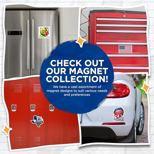 (2 Pack) Funny Skeleton Decor Magnet - Unique Home Decor - 5" On Longest Side - Sticks to Smooth Flat Surfaces - Made in USA - MAG9983