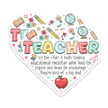 (2 Pack) Teacher Appreciation Stickers - Inspirational Teacher Stickers - Educational Rock Star Teacher Stickers - 5" On Longest Side - Sticks to Smooth Flat Surfaces - Made in USA - BMCS4791