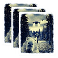 (3 Pack) Capybara Bigfoot UFO Decals - Funny Meme - Laptop Decal - Cryptid Stickers - 3 Inches On Longest Side - Easy Peel & Apply - Made in USA - 3MCS2154