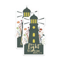 (2 Pack) Lighthouse Inspirational Quote Stickers - Religious Bible Verse Stickers - Motivational Christian Stickers - 5" On Longest Side - Sticks to Smooth Flat Surfaces - Made in USA - BMCS4160