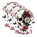 (3 Pack) Skull and Roses Decals - Gothic Laptop Stickers - Floral Skull Decals - 3 Inches On Longest Side - Easy Peel & Apply - Made in USA - 3MCS6148