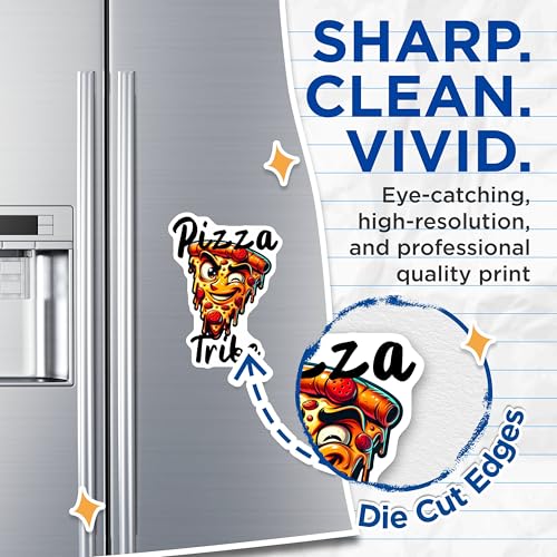 (2 Pack) Pizza Tribe Magnets Magnets - Funny Pizza - Cool Kitchen Decor - 5" On Longest Side - Made in USA - Sticks to Refrigerators & Metal Surfaces - MAG8784