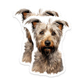 (2 Pack) Terrier Dog Magnets - Pet Lover Decor - Dog Mom Accessory - 5 Inches On Longest Side - Thick Durable Magnet - Made in USA - MAG30435