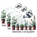 (3 Pack) Funny Plant Decals - Gardening Quote - Laptop Decals - 3 Inches On Longest Side - Easy Peel & Apply - Made in USA - 3MCS4861