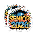(2 Pack) Senior 2026 Magnets - Class of 2026 Graduate Celebration - High School College Future Alumni - 5 Inches On Longest Side - Thick Durable Magnet - Made in USA - MAG39636