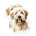 (2 Pack) Goldendoodle Magnets - Watercolor Dog Art - Happy Pet Decor - 5 Inches On Longest Side - Thick Durable Magnet - Made in USA - MAG23966