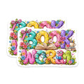 (2 Pack) Book Worm Magnets - Literature Enthusiast - Teacher Librarian Appreciation - Student Academic Decor - 5 Inches On Longest Side - Thick Durable Magnet - Made in USA - MAG39103