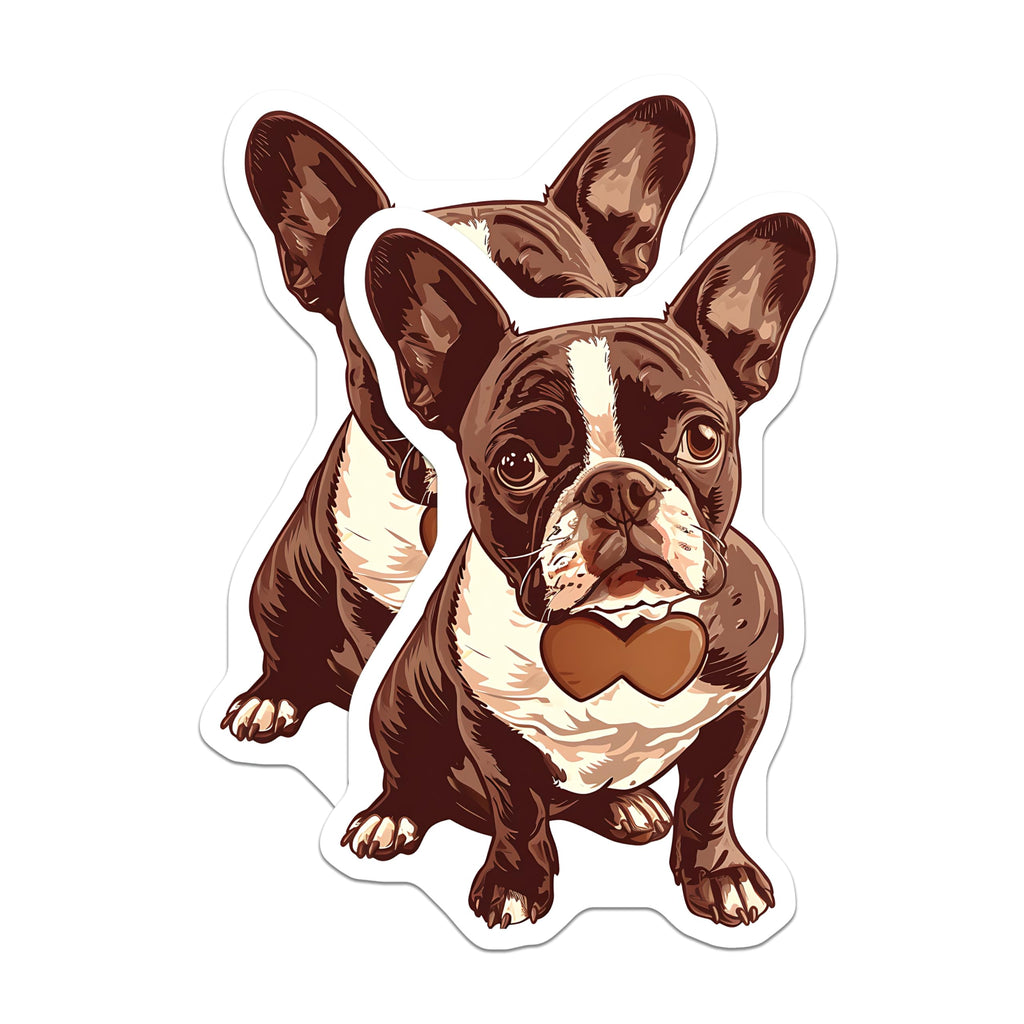 (2 Pack) French Bulldog Magnets - Dog Breed Art - Unique Pet Lover Decor - 5" On Longest Side - Premium Magnet - for Cars, Refrigerators, Toolboxes, Lockers - Made in USA - MAG17085