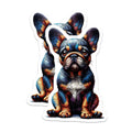 (2 Pack) French Bulldog Magnets - Cute Puppy Art - Dog Lover Decor - 5" On Longest Side - Premium Magnet - for Cars, Refrigerators, Toolboxes, Lockers - Made in USA - MAG15159