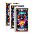 (3 Pack) Taurus Zodiac Decals - Astrology Sign - Celestial Bull Decal - 3 Inches On Longest Side - Easy Peel & Apply - Made in USA - 3MCS4104