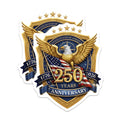 (2 Pack) USA 250th Anniversary Magnets - American Eagle Flag - Patriotic Celebration - 5 Inches On Longest Side - Thick Durable Magnet - Made in USA - MAG253