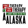 (2 Pack) Alaska Lover Magnets - Funny Travel Quote - Adventure Outdoors Souvenir - Wilderness Refrigerator Decor for Alaskans - 5 Inches On Longest Side - Thick Durable Magnet - Made in USA - MAG36335
