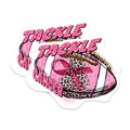(2 Pack) Tackle Cancer Magnets - Pink Ribbon Football - Awareness Magnets - 5" On Longest Side - Premium Magnet - for Cars, Refrigerators, Toolboxes, Lockers - Made in USA - MAG16918