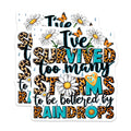 (2 Pack) Inspirational Phrase Stickers - Motivational Quote - Weather Resilience - 5" On Longest Side - Sticks to Smooth Flat Surfaces - Made in USA - BMCS8921