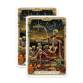 (2 Pack) The Thriving Trader Stickers - Skeleton Trader Stickers - Halloween Skeleton Wealth Stickers - 5" On Longest Side - Sticks to Smooth Flat Surfaces - Made in USA - BMCS4880