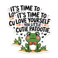 (2 Pack) Frog Magnets - Cute Animal Magnets - Cutie Patootie Frog Art - 5" On Longest Side - Premium Magnet - for Cars, Refrigerators, Toolboxes, Lockers - Made in USA - MAG16739