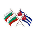 (2 Pack) Bulgaria Cuba Flag Magnets - Cuban Bulgarian Heritage - International Friendship Souvenir - 5 Inches On Longest Side - Thick Durable Magnet - Made in USA - MAG38106