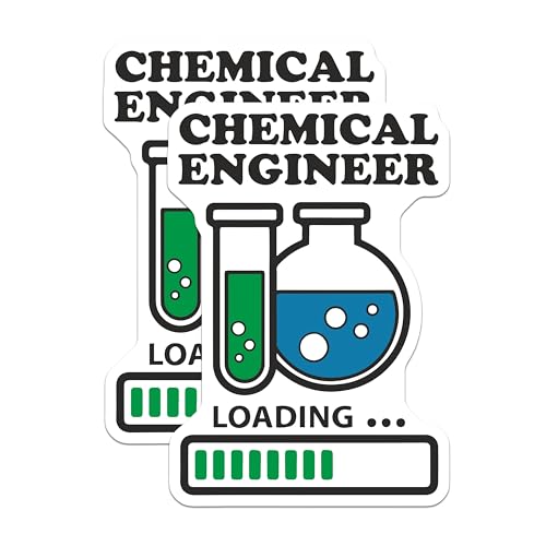 (2 Pack) Chemical Engineer Loading Stickers - 5" On Longest Side - Sticks to Smooth Flat Surfaces - Made in USA - BMCS8636 - BMCS8636