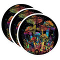 (3 Pack) Psychedelic Mushroom Decals - Colorful Fungi Art - Laptop Decal- 3 Inches On Longest Side - Easy Peel & Apply - Made in USA - 3MCS5426