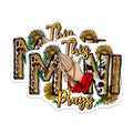 (2 Pack) Mimi Prays Magnets - Christian Faith Decor - Sunflower Leopard Cow Print - 5 Inches On Longest Side - Thick Durable Magnet - Made in USA - MAG23999