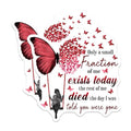 (2 Pack) Inspirational Quote Stickers - Butterfly Design - Uplifting Message Stickers - 5" On Longest Side - Sticks to Smooth Flat Surfaces - Made in USA - BMCS6139