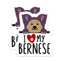 (2 Pack) I Love My Bernese Dog Magnets - Cute Dog Fridge Magnets - Dog Breed Car Magnets - 5" On Longest Side - for Cars, Fridges, Toolboxes - Made in USA - MAG4300