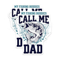 (2 Pack) Fishing Dad Stickers - Funny Fishing Stickers - Gift for Fishermen - 5" On Longest Side - Sticks to Any Smooth Flat Surface - Made in USA - BMCS3536