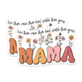 (2 Pack) Mama Stickers - Love Them Raise Them Kind - Watch Them Grow Sticker - 5" On Longest Side - Sticks to Smooth Flat Surfaces - Made in USA - BMCS8771 - Floral Sticker for Mom