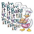 (3 Pack) Baking Duck Decals - Funny Baker - Laptop Decals - 3 Inches On Longest Side - Easy Peel & Apply - Made in USA - 3MCS7308