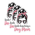 (3 Pack) Dog Mom Life Decals - Kinda Busy - Dog Paw Decal- 3 Inches On Longest Side - Easy Peel & Apply - Made in USA - 3MCS5235