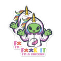 (2 Pack) F*ck It I'm A Unicorn Magnets - Rainbow Unicorn Alien - 5" On Longest Side - for Cars, Fridges, Toolboxes - Made in USA - MAG7768