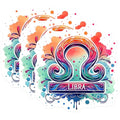 (3 Pack) Libra Zodiac Decals - Astrology Sticker - Horoscope Sign- 3 Inches On Longest Side - Easy Peel & Apply - Made in USA - 3MCS5589