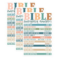 (3 Pack) Bible Emergency Numbers Decals - Christian Verses - Scripture Decals - 3 Inches On Longest Side - Easy Peel & Apply - Made in USA - 3MCS1034