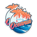 (2 Pack) Oceania Magnets - Beach Theme - Tropical Palm Tree Fridge Decor - 5" On Longest Side - Premium Magnet - for Cars, Refrigerators, Toolboxes, Lockers - Made in USA - MAG17436