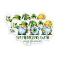 (2 Pack) St Patrick's Day Magnets Magnets - Gnome Sheigans - Irish Decor - 5" On Longest Side - Made in USA - Sticks to Refrigerators & Metal Surfaces - MAG8399
