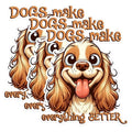 (3 Pack) Cavalier Spaniel Decals - Dog Lover Decor - Happy Dog Face - 3 Inches On Longest Side - Easy Peel & Apply - Made in USA - 3MCS1608