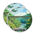 (2 Pack) New River Gorge National Park Bumper Magnet - US National Park - Choose from 63 Parks - 5" On Longest Side - Decal for Car Bumper, Laptop, Water Bottle, Wall, and Window - MAG1618