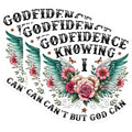 (3 Pack) Godfidence Laptop Decals - Floral Winged Decals - Inspirational Quote Stickers - 3 Inches On Longest Side - Easy Peel & Apply - Made in USA - 3MCS2847