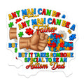 (2 Pack) Autism Dad Magnets - Autism Awareness Dads - Special Needs Father Support Item - 5 Inches On Longest Side - Thick Durable Magnet - Made in USA - MAG39455