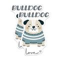 (2 Pack) Bulldog Magnets - Cute Dog Lover Decor - Animal Themed Magnets - Kids Room Decoration - 5" On Longest Side - for Cars, Fridges, Toolboxes - Made in USA - MAG7294